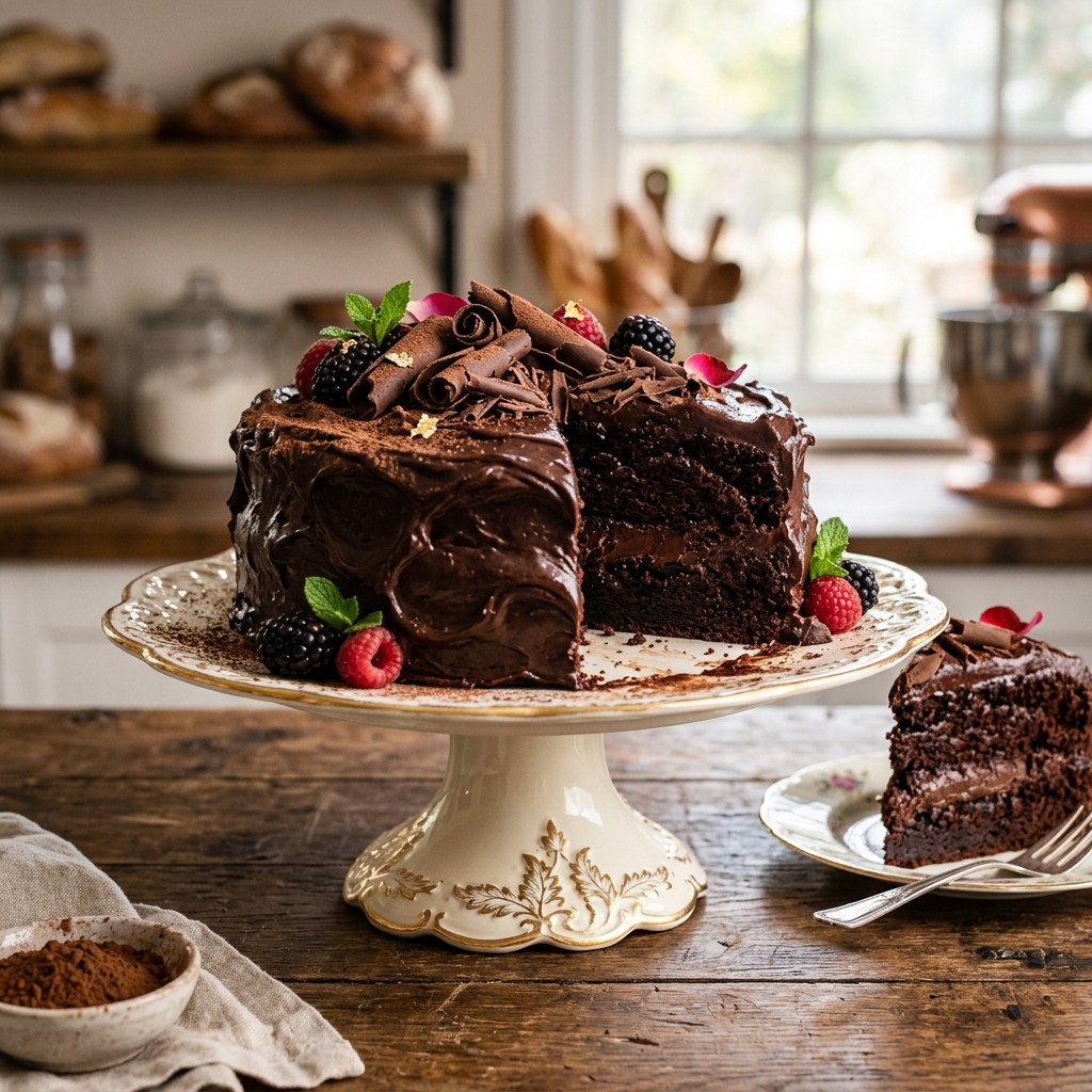 Classic Chocolate Fudge Cake