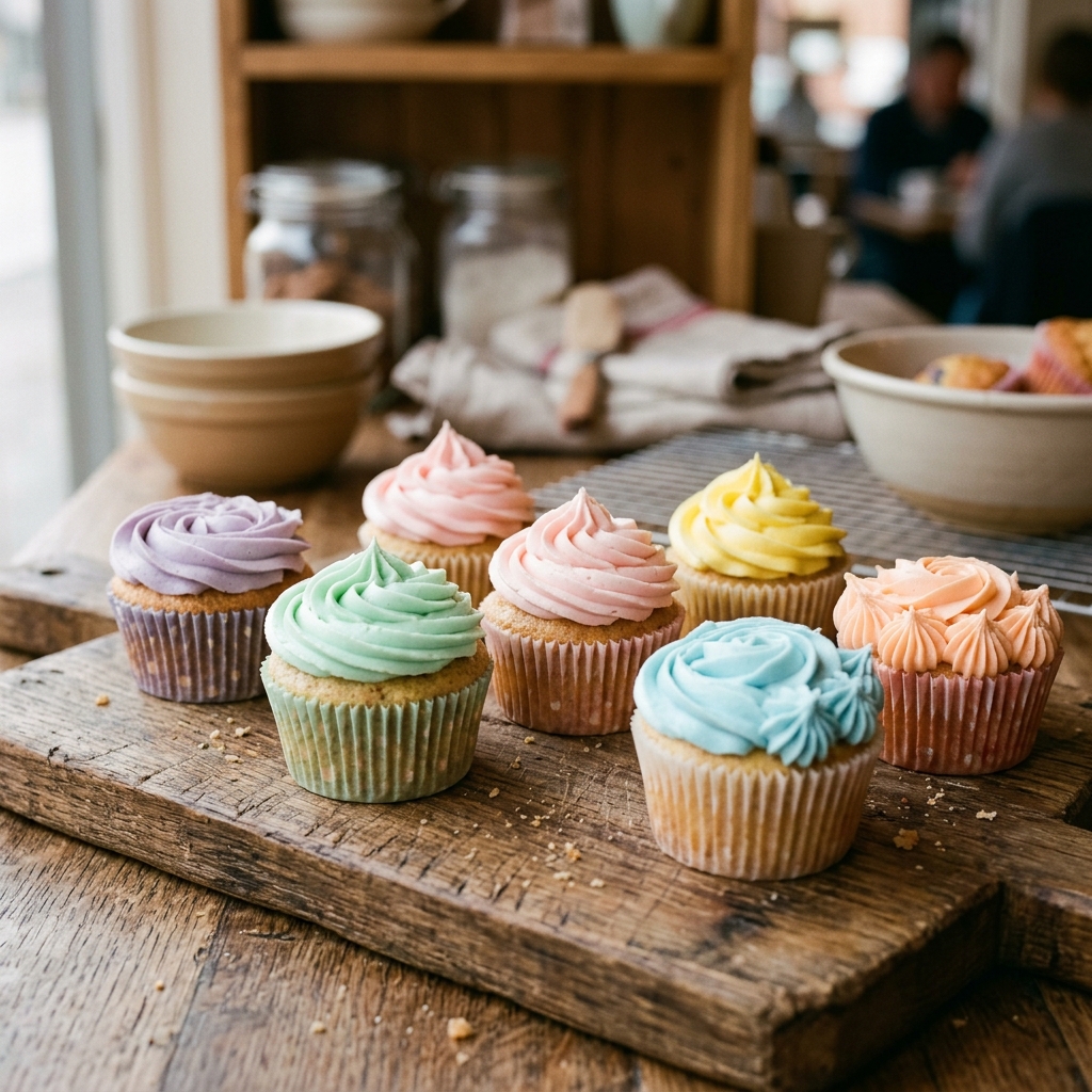 Classic Vanilla Cupcakes (6 pcs)